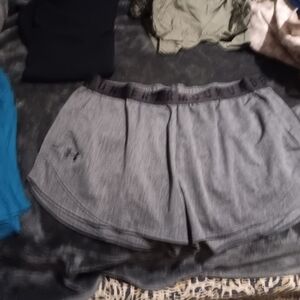 Under Armour Women's Heathered Gray Athletic Shorts